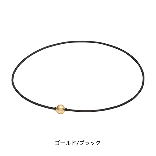 【phiten(ファイテン)公式通販サイト】 【送料無料】 RAKUWAネック EXTREMEミラーボール(ライト) ゴールド/ブラック 45cm