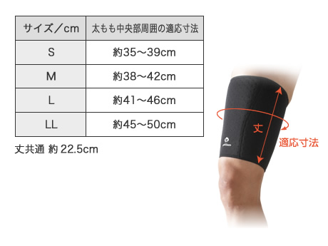 スポーツサポーター 太もも用