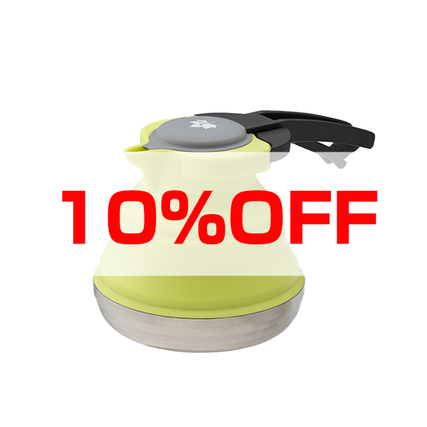 【10％OFF】ロゴス×ファイテン たためるケトル