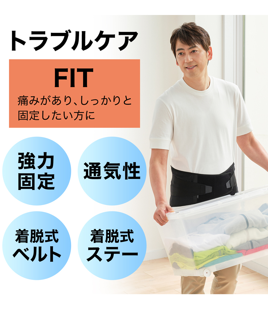 日常のケア FIT 痛みがあり、しっかりと固定したい方に