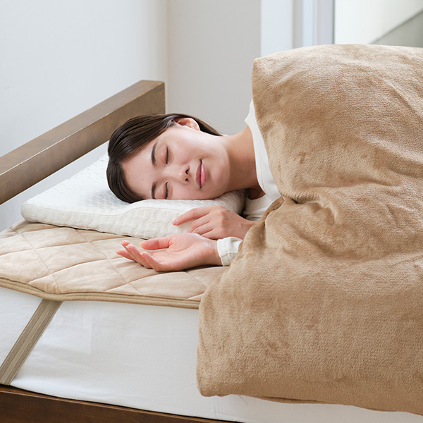 星のやすらぎ リバーシブル毛布敷きパッド パフタッチ＆パイル