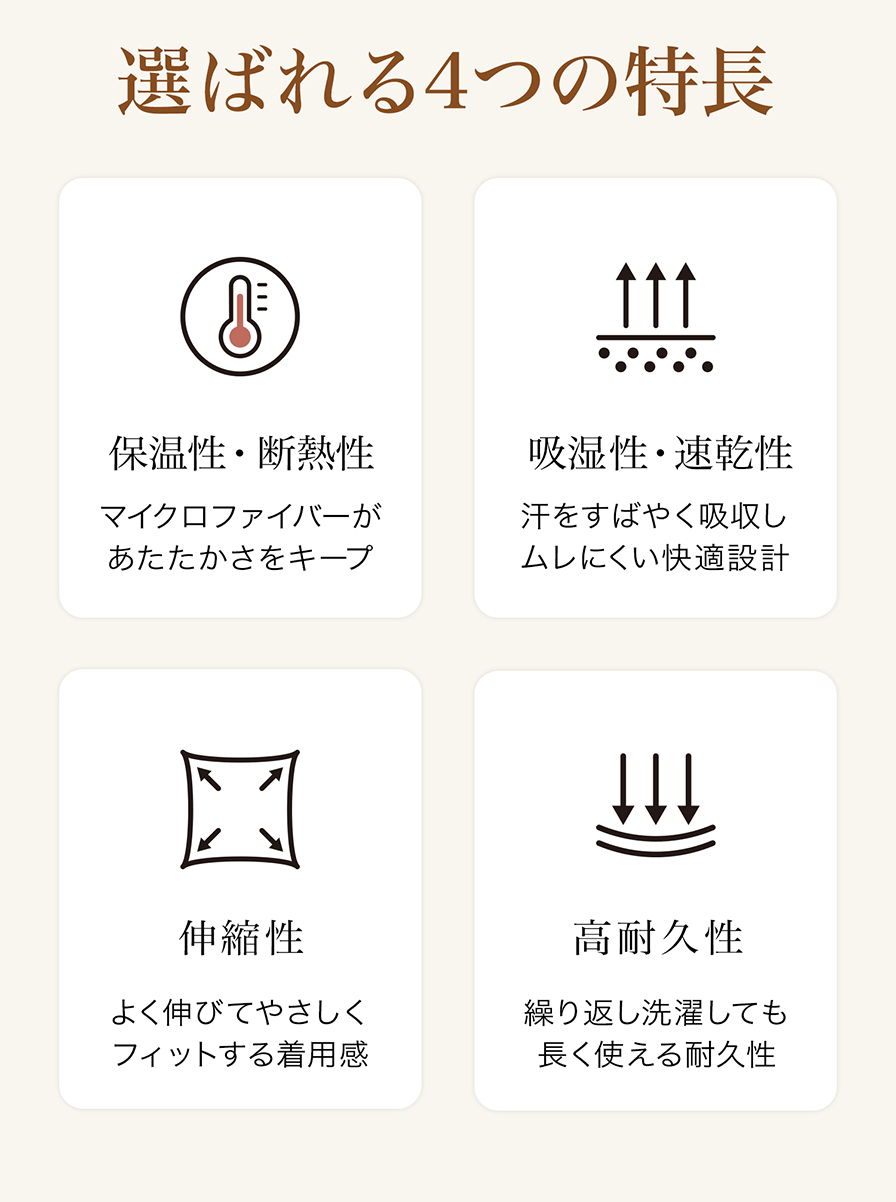 選ばれる４つの特長