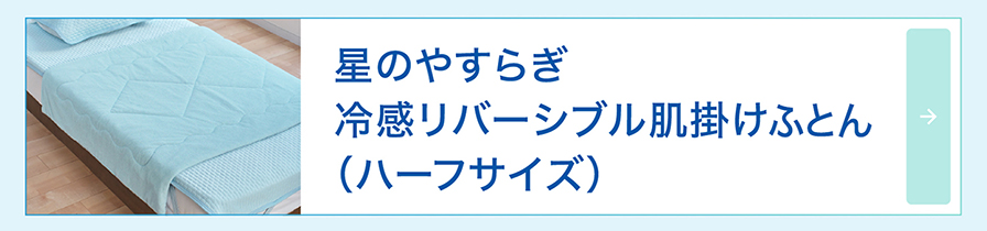冷感リバーシブル 肌掛けふとん（ハーフサイズ）