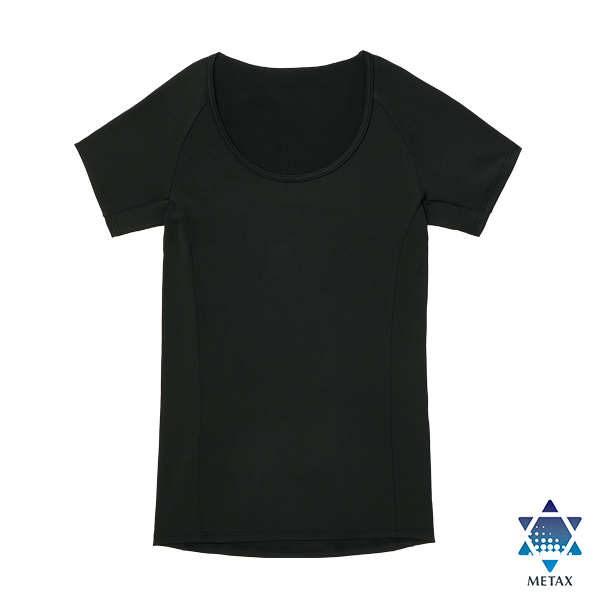 スラッと姿勢インナー Tシャツ 半袖 レディース