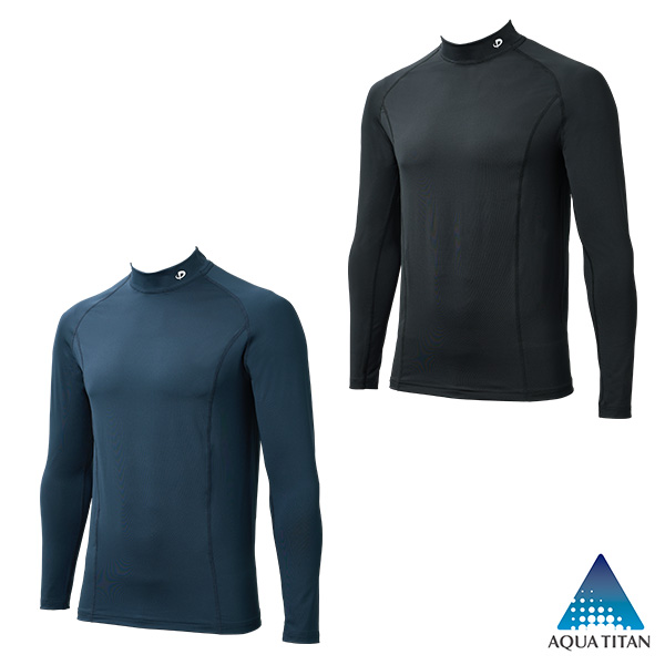 SUBROSA×ファイテン スポーツ メンズ ハイネック長袖(N02)