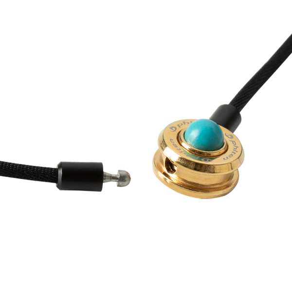 ネックレス プッシュタイプ||| ターコイズ