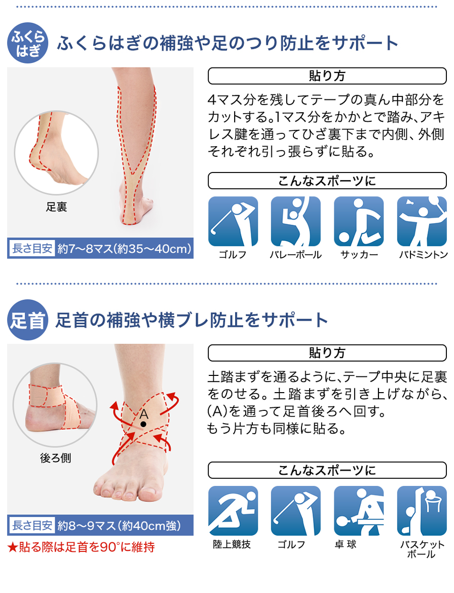 ファイテン テープの貼り方 効果的な使い方 ファイテンオフィシャルストア